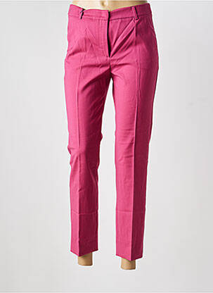 Pantalon 7/8 talie cu cleme mărime normală roz WEEKEND MAXMARA femeie