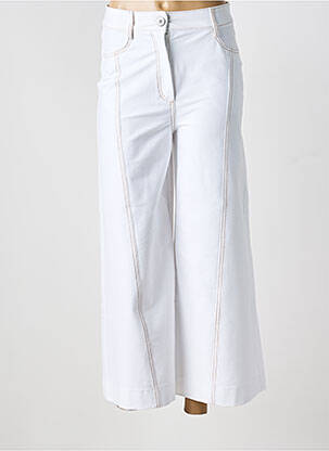 Pantalon 7/8 talie înaltă talie înaltă alb MAX MARA femeie