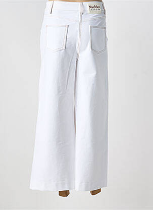 Pantalon 7/8 talie înaltă talie înaltă alb MAX MARA femeie