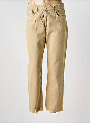 Blugi cu croială dreaptă bej HINNOMINATE femeie