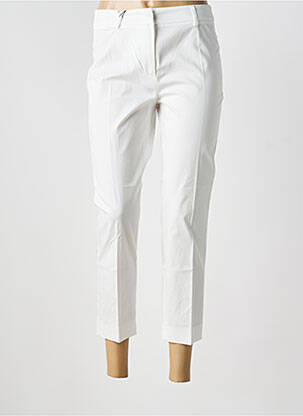 Pantalon 7/8 țesătură poplin talie joasă alb WEEKEND MAXMARA femeie