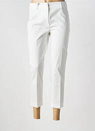 Pantalon 7/8 țesătură poplin talie joasă alb WEEKEND MAXMARA femme