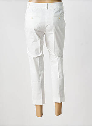Pantalon 7/8 țesătură poplin talie joasă alb WEEKEND MAXMARA femeie