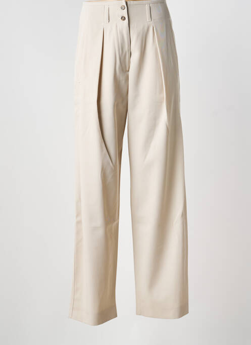 Pantalon drept bej WEEKEND MAXMARA femeie