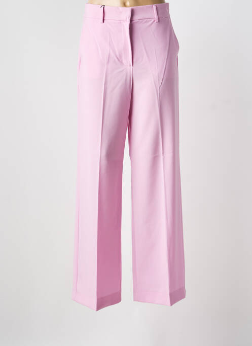 Pantalon larg roz WEEKEND MAXMARA femeie