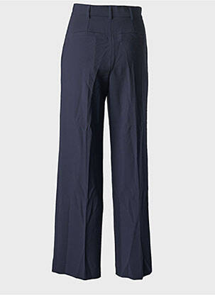 Pantalon drept talie cu cleme talie înaltă albastru PENNYBLACK femeie