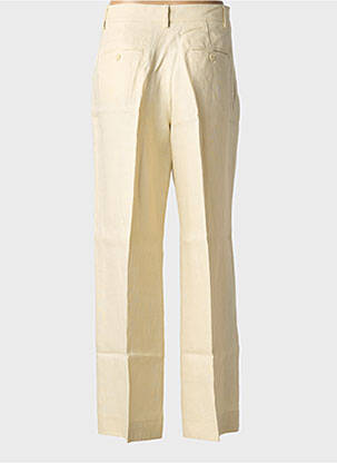 Pantalon drept țesătură crep talie înaltă bej WEEKEND MAXMARA femeie