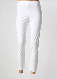 Pantalon 7/8 talie înaltă talie înaltă alb PIER ANTONIO GASPARI femme