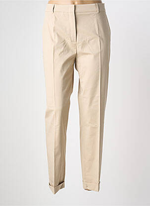 Pantalon chino țesătură poplin mărime normală bej MAX MARA femeie