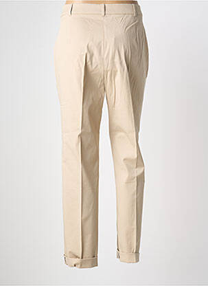 Pantalon chino țesătură poplin mărime normală bej MAX MARA femeie