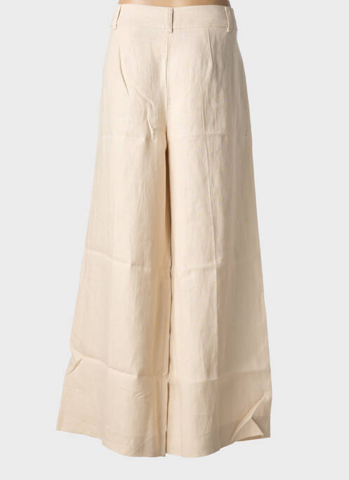 Pantalon larg bej MAXMARA femeie