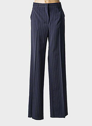 Pantalon drept țesătură crep mărime normală albastru MAX MARA femeie