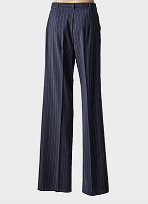 Pantalon drept țesătură crep mărime normală albastru MAX MARA femeie