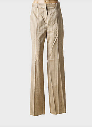 Pantalon drept țesătură crep mărime normală bej MAX MARA femeie