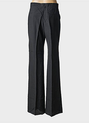 Pantalon evazat închidere cu fermoar sub clapetă cu cârlig talie înaltă negru SPORTMAX femeie