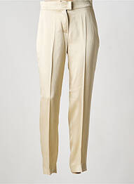 Pantalon slim buzunare talie înaltă bej MAX MARA femeie