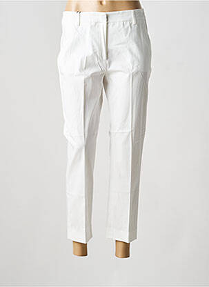 Pantalon 7/8 talie cu cleme mărime normală alb WEEKEND MAXMARA femeie