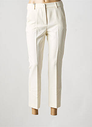 Pantalon 7/8 talie cu cleme mărime normală bej WEEKEND MAXMARA femeie