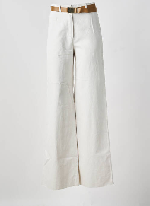 Pantalon larg bej MAXMARA femeie