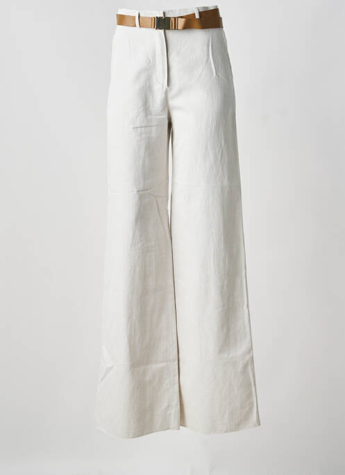 Pantalon larg bej MAXMARA femeie