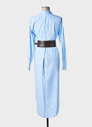 Rochie midi mâneci lungi mâneci lungi albastru IMPERIAL femeie