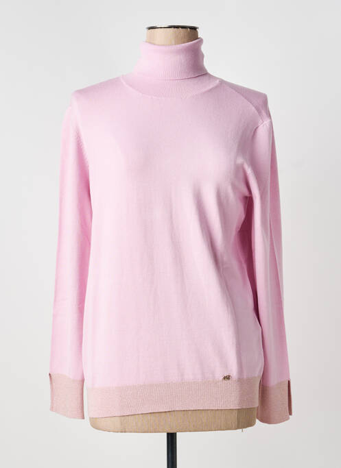 Pulover cu guler înalt roz GAUDI femeie