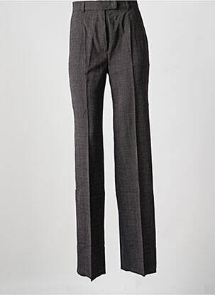 Pantalon drept închidere cu fermoar sub clapetă cu cârlig negru MAX MARA femeie