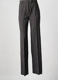 Pantalon drept închidere cu fermoar sub clapetă cu cârlig negru MAX MARA femeie