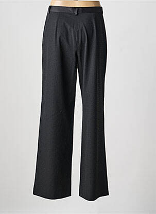 Pantalon drept închidere cu fermoar sub clapetă cu cârlig negru PENNYBLACK femeie