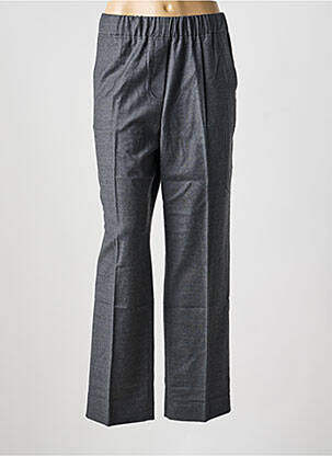 Pantalon drept talie elastică gri MAX MARA femeie