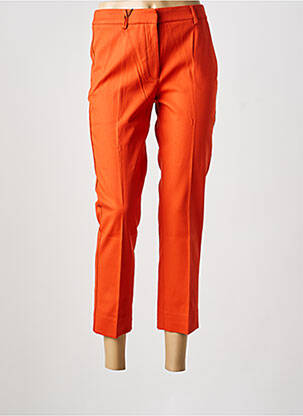 Pantalon 7/8 închidere cu fermoar sub clapetă cu cârlig portocalie MAX MARA femeie