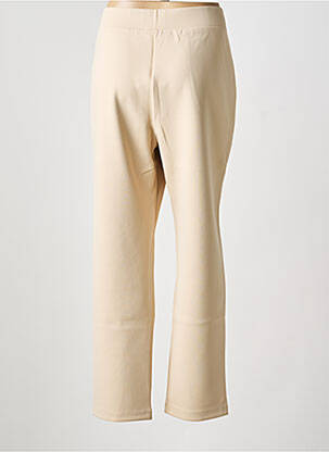 Pantalon drept talie elastică bej MAX MARA femeie