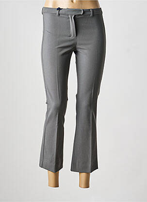 Pantalon 7/8 închidere cu fermoar sub clapetă cu cârlig gri MAX MARA femeie