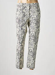 Pantalon 7/8 închidere cu fermoar sub clapetă cu cârlig alb MAX MARA femme
