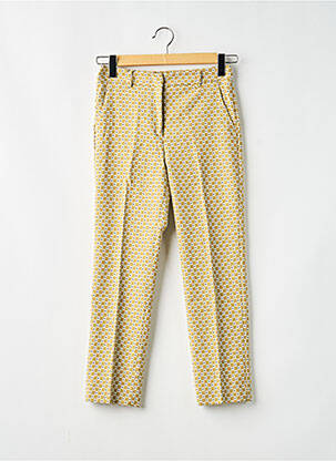 Pantalon drept buzunare galben MAX MARA femeie