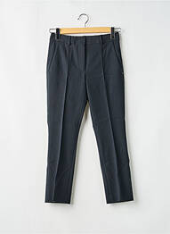 Pantalon drept închidere cu fermoar sub clapetă cu cârlig negru SPORTMAX femeie