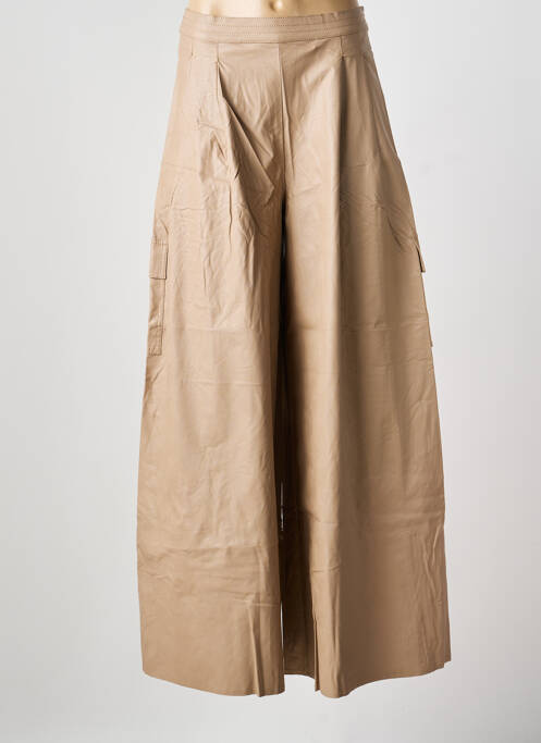 Pantalon evazat bej PIER ANTONIO GASPARI femeie