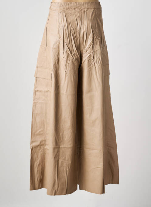 Pantalon evazat bej PIER ANTONIO GASPARI femeie