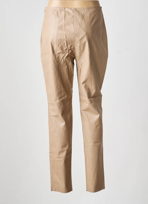 Pantalon slim bej PIER ANTONIO GASPARI femeie