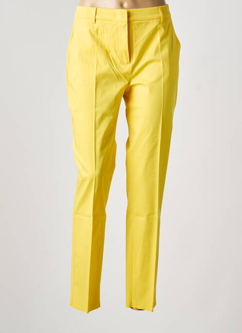 Pantalon slim galben MAX MARA femeie