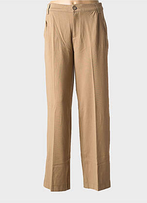 Pantalon chino închidere cu fermoar sub clapetă cu nasturi mărime normală bej STREET ONE femeie