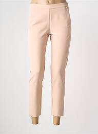 Pantalon 7/8 talie cu cleme mărime normală roz ANGY SIX femme