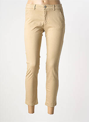 Pantalon 7/8 elasticitate mărime normală bej ATELIER BOHÈME femeie