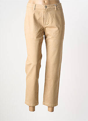 Pantalon chino țesătură poplin mărime normală bej LEE COOPER femeie