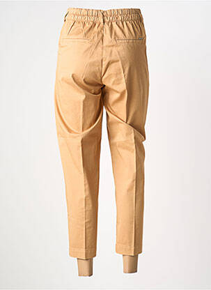 Pantalon chino țesătură poplin mărime normală maro KANOPE femeie