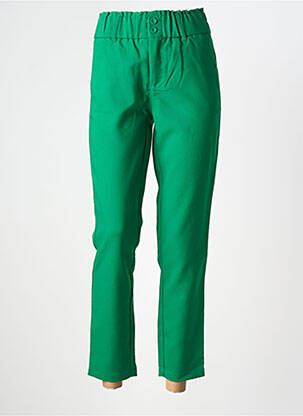 Pantalon chino buzunare talie înaltă verde STREET ONE femeie