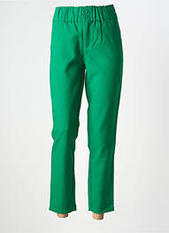 Pantalon chino buzunare talie înaltă verde STREET ONE femeie