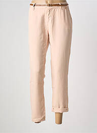 Pantalon chino țesătură poplin mărime normală roz SCHOOL RAG femme