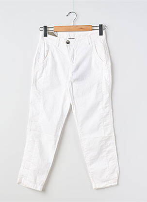 Pantalon 7/8 țesătură poplin mărime normală alb STREET ONE femeie
