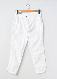 Pantalon 7/8 țesătură poplin mărime normală alb STREET ONE femme